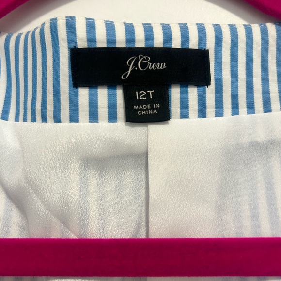 NWOT Women’s J Crew Striped Wrap Dress - Picture 3 of 4